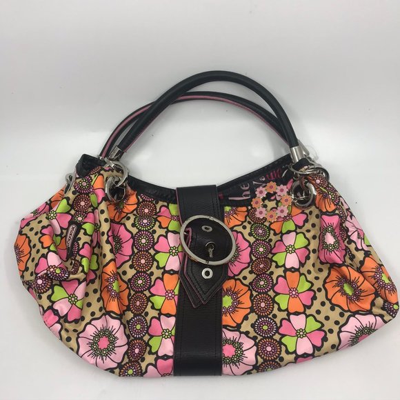 LeSportsac Multicolor Fabric Floral Design Handbag - Picture 4 of 8